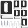6Pcs Metal Mirror Clips for Wall Mounting, Mirror Holder Clips