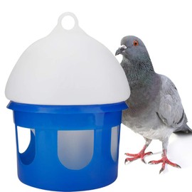 Automatic Pigeon Water Dispenser, Large Capacity Rotatable Pigeon Feeder Pigeon Bottles for Pet Bird Parrots Cage Accessories (2L)