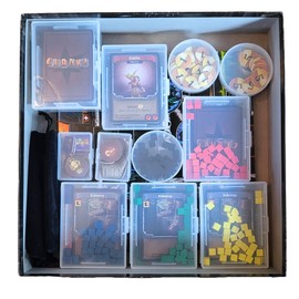 PRODUCT80 BitsBins Organizer for Clank Base Game, Organizes Cards and Tokens Easily and Fits in Game Box, Board Game Accessories for Components of Clank (Clank)