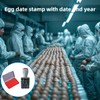 Stamp with Manual Date for Eggs, Date Stamp, Rolling Wheel,