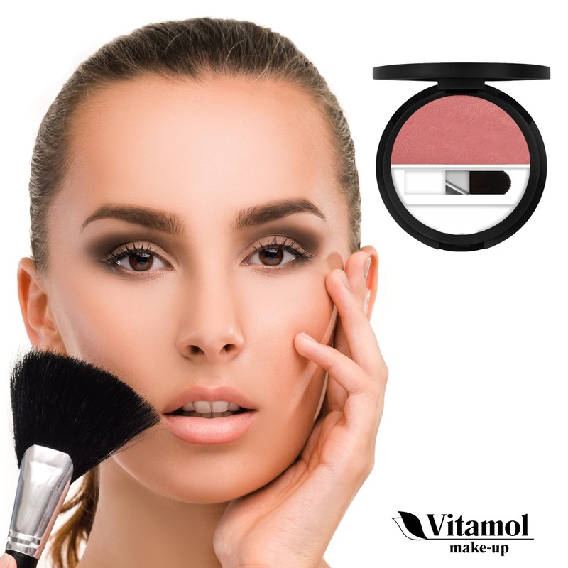 Fard Blush Vitamol Face Make-Up Lasting Makeup and Eyeshadow 4