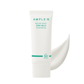 Ampoule N Solar Shot Zinc Mild Sun Cream 40ml SPF 50+ PA++++ / Inorganic sunscreen / Skin soothing for sensitive skin only / 앰플엔 솔라샷 징크 마일드 선크림 40ml SPF 50+ PA++++ / 무기자차 / 피부 진정 민감 예민 피부 전용