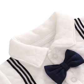 Bebone Baby Boys’ Romper Suit Christening Wedding Baby Clothing Long-Sleeved Suit -