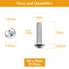 55 Pieces M5 x 25mm Button Head Socket Cap Screws,