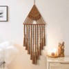 LOMOHOO Macrame Woven Wall Hanging Dream Catcher Triangle Tassel Geometric