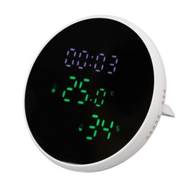 QANYEGN Smart Thermometer with Voice Control and LED Display, WiFi Thermometer Hygrometer for Homes and Offices