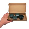 SKIR'CO (4 pieces) fence post caps, round, 51 mm, green,