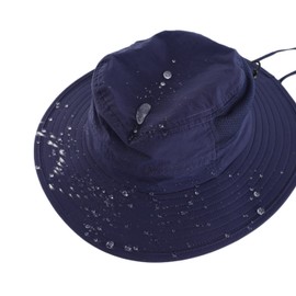 Magracy Toddler Kids Adventure Sun Hat Waterpoof UPF 50+ Protection Bucket Hat for Boy Girl Adjustable Navy Blue L