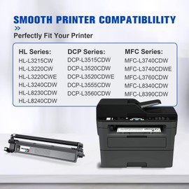 Q-Image TN248XL Toner Compatible with Brother TN-248XL TN248XL TN248BK for Brother MFC-L3760CDW DCP-L3520CDWE DCP-L3520CDW DCP-L3560CDW MFC-L8390CDW MFC-L3740CDWE MFC-L3740CDW