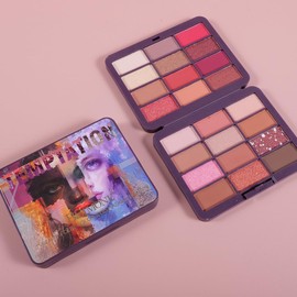 KARLOR 24-Color Eyeshadow Palette, Warm Matte Shimmer Brown Shades, Waterproof, Pearlescent Sequin Eyeshadow, Glitter, Earth Tones, Long-Wearing Eyeshadow Palette, Warm Brown Eyeshadow