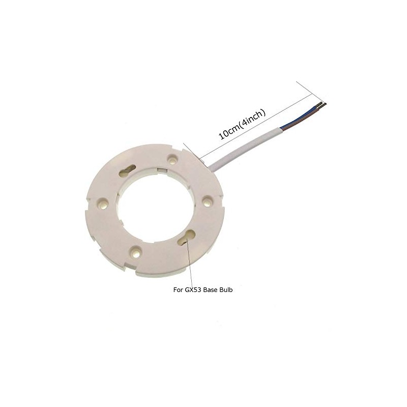 GX53 Standard Base Socket,3-Pack TWDRTDD GX53 Lamp Holder Connector for