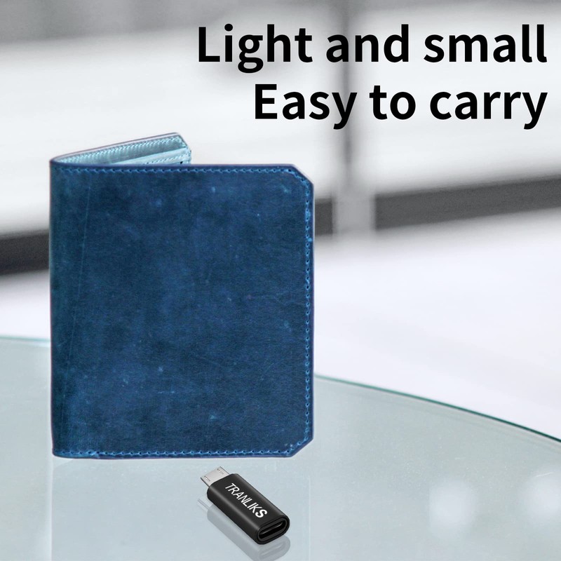 TRANLIKS Adapter Micro USB to Lightning, Compatible for Lightning Female