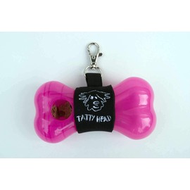 Tatty Head Dog Treat Dispenser And Recall Training Aid - Easy To Use - Just Shake to Recall - Clips To Lead or In Pocket, Ideal For Walks, Suits Both Dogs and Puppies - Bright Pink