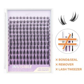 Fairy Manga Lash Kit l Ultra-Thin Invisible Band with 144pcs Individual Lashes, C Curl for DIY Springtok Eyelashes Extension, Waterproof Long Lasting:_ONLY LASH Fairy (No Bond Seal Remover)