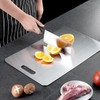 METOY Titanium Cutting Board,316 Stainless Steel Cutting Board,Upgrade Double Sided