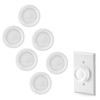 6 PCS RK-WH Rotary Dimmer Knob Replacement for Rotary Dimmer