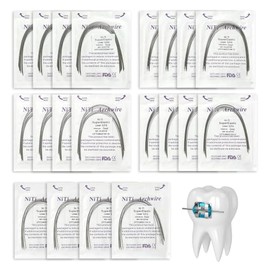 200Pzs Arcos Niti, 5 Tamaños Con 4 Bolsas De Cada Medida, Archwire Niti Dental,arcos Para Ortodoncia, Ortodontic Wires, Archwire Dental De Aleación Ní