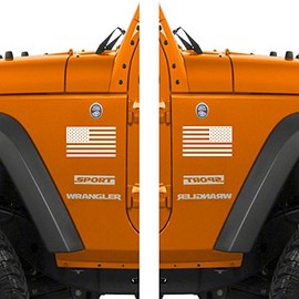Classic Biker Gear Subdued American Flag Tactical Military Flag USA Decal Jeep 5"x3" CBG-STK-08-MW-1PK