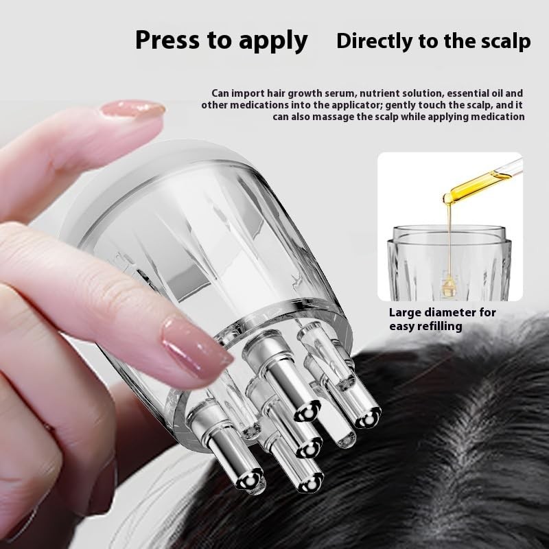 Precision Roller‑Ball Scalp Applicator (5 ml) – Leak‑Proof, Mess‑Free Hair Serum