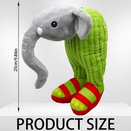 CWENDANER Tralalero Tralala Plush (35 cm) Italian Brain Red Cuddly Toy, Soft Plush Toy for Children, Birthday Gift and Collectible Figure (Elephant)