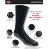 Dickies Men's Dri-tech Original Moisture Control Crew Socks Multipack, Black