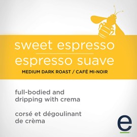 Ethical Bean Coffee Sweet Espresso Medium Dark Roast Fairtrade Organic Coffee, 340g