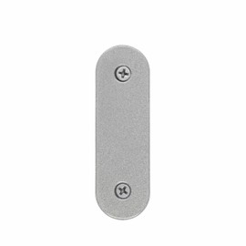 Metal Doorbell Blanking Plate Cover - 100% Made in USA - Weather Resistant - No Patching Holes - Easy Installation (Silver)