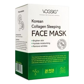 20 Mascarillas Facial Koreana Colageno Piel Seca Dormir Aloe Tipo De Piel Mixta