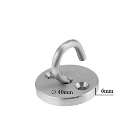 Kanirope® Wall Bracket with Hooks Stainless Steel for Barrier Cord Barrier Ropes Stair Ropes Handrail Ropes