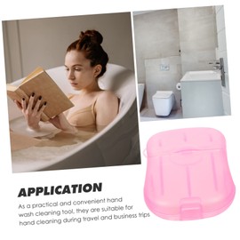 BESPORTBLE 20pcs Travel Soap Sheets Portable Hand Washing Soap Slices for Travel Camping Outdoor Safe Easy to Carry