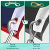 Tyqour 2 Pcs Double Ended Snaps Silver Bolt Snap Hooks