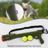 RSSLygaeonix Tennis Ball Launcher for Dogs, Launches 30+ ft, Green