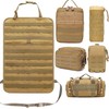 Molle Seat Back Organizer with 5 Pouches, Tactical Seat Covers,
