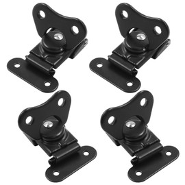 uvbws 4 Pcs Butterfly Twist Latch Spring Twist Latch 1.97 Inch x 1.5 Inch Toggle Clamp Hasp for Flight Case Box (Black)