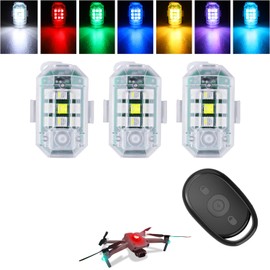 MAZERO Strobe Light, Explosive Light, 7 Color Switching, USB C Charging, Remote Control, RGB Bike Light, Warning Light, Waterproof Light, No Wiring Required, Lightweight, Car, LED, Flashing Light,
