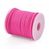 FASHEWELRY 27.34 Yards Hollow Pipe Rubber Cords 3mm Rubber Hollow