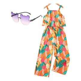 Mono De Moda Pants Niñas Conjunto Pantalones Elásticos Largo