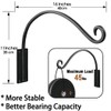 Lifyzoon Heavy Duty Plant Hanger Bracket - Outdoor Hand-Forged Hanging