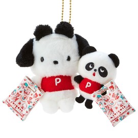 Sanrio 477877 Sanrio Mascot Holder, SWIMMER x SANRIO CHARACTERS Pochacco Chubby 4.1 x 3.9 x 2.0 inches (10.5 x 10 x 5 cm), Character
