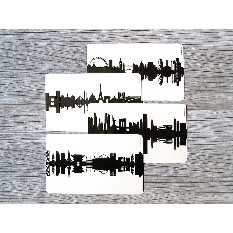 Black Breakfast Board Stuttgart - City Coaster by 44spaces®