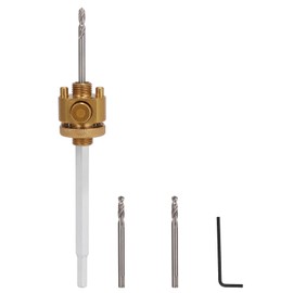 Heavy Duty Hole Saw Arbor with 3/8" Shank, Quick Ejector System, Includes 2 Pilot Drill Bits and Hex Wrench, Universal Compatibility for Hole Saw Systems