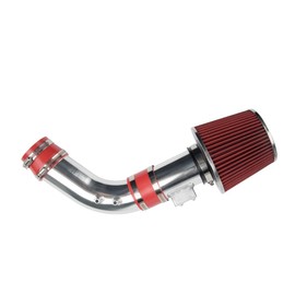 MARSFLUX Cold Air Intake Kit Fit for 2004-2007 Honda Accord 2.4L L4 Sulev DX LX EX SE Aluminum Tube w/Filter (Red)