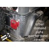 Fits Jeep Tj Wrangler 2 Pc Diamond Plate Rear Body