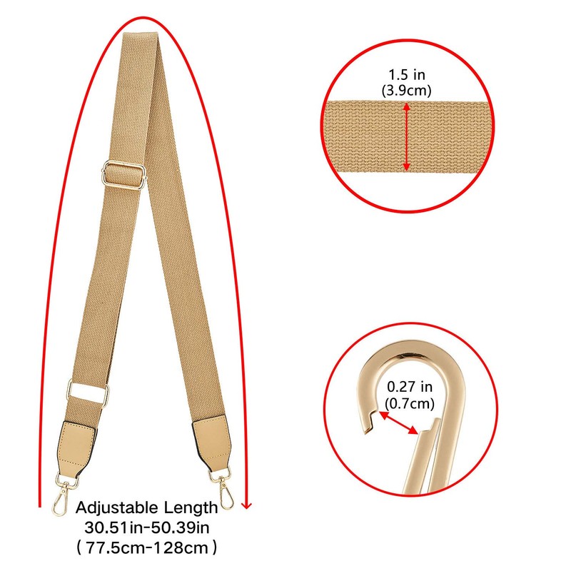 ZOOEASS Wide Shoulder Purse Strap Replacement Adjustable Belt Canvas Bag
