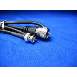 Unbranded/Generic USA FL RG58 UHF PL-259 MALE TO BNC MALE 3 FEET PIGTAIL JUMPER CABLE  PATCH CORD
