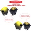 MKBKLLJY 4Pcs Momentary Polarity Reverse Switch Waterproof Control Rocker Toggle