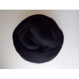 Black* 100% Merino Wool Giant Yarn Extreme Arm Knitting Felting Wool Tops Roving Bulky 50g - 4kg (1kg)