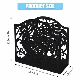 SUPERDANT Napkin Stand with Rooster Motif Napkin Holder Vintage Napkin Holder Napkin Holder Animal Tablecloth Dispenser Napkin Holder for Tables Kitchen Hotel Restaurants Pini Decor