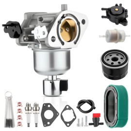 Carburetor Fit For Kohler 7000 Series KT725 KT730 KT735 KT740 KT745 22HP 23HP 24HP 25HP 26HP Engines Carb with Air Oil Filter Fuel Pump Maintenance Kit, Replaces# 16 853 19S, 32 853 63S, 32 853 67-S