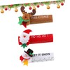 Hohopeti Christmas Storage 3 Pack Iridescent Snowman Refrigerator Handle Covers